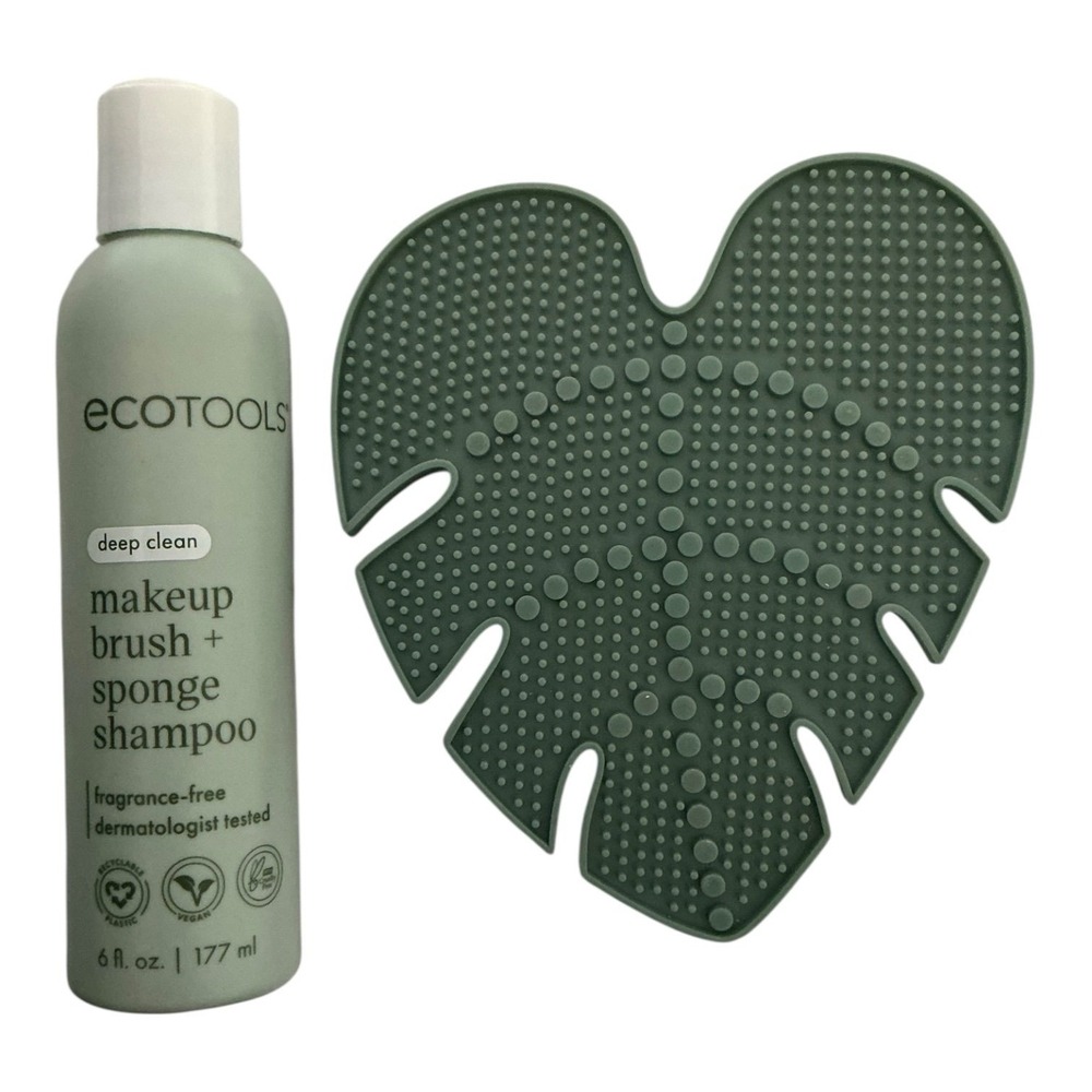 EcoTools - Deep‎ Clean Brush & Sponge Shampoo 6oz + Cleaning Mat